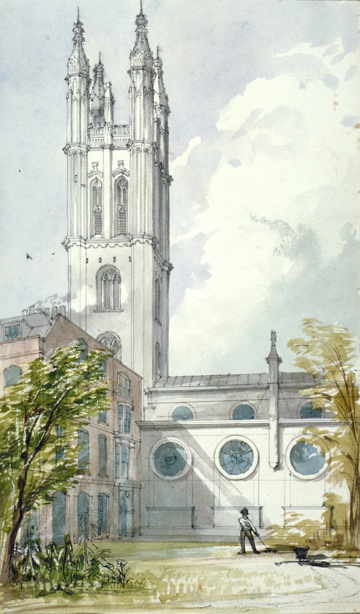 Église Saint-Michel, Cornhill, City de Londres, 1837 - Robert William Billings