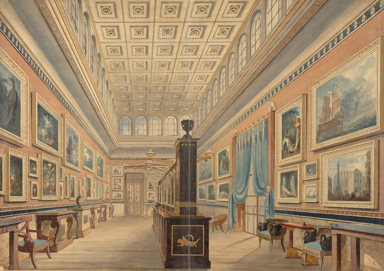 La galerie de tableaux flamands, la demeure de Thomas Hope, Duchess Street, Portland Place - Robert William Billings