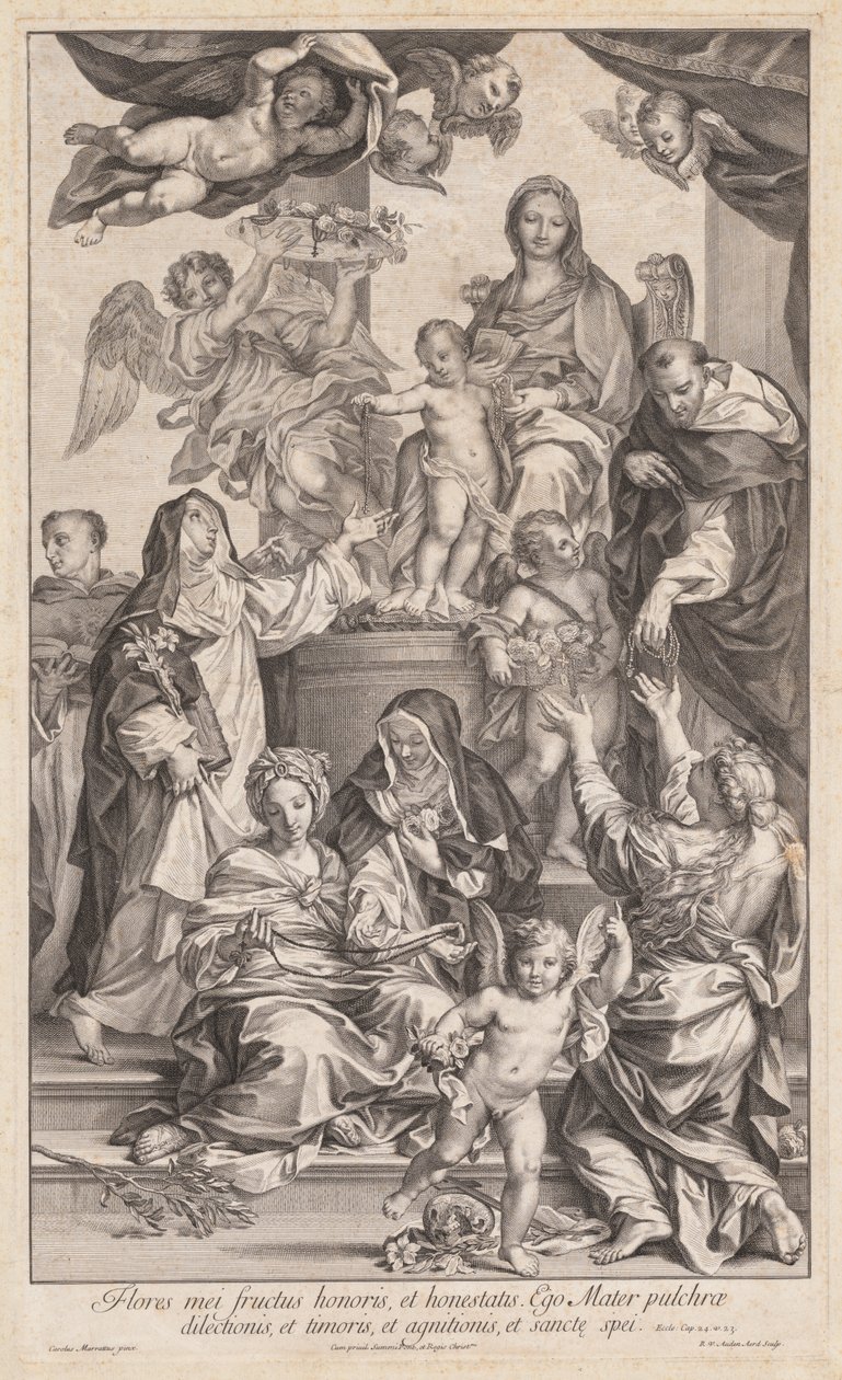 Vierge et Enfant avec Saints - Robert van Audenaerd