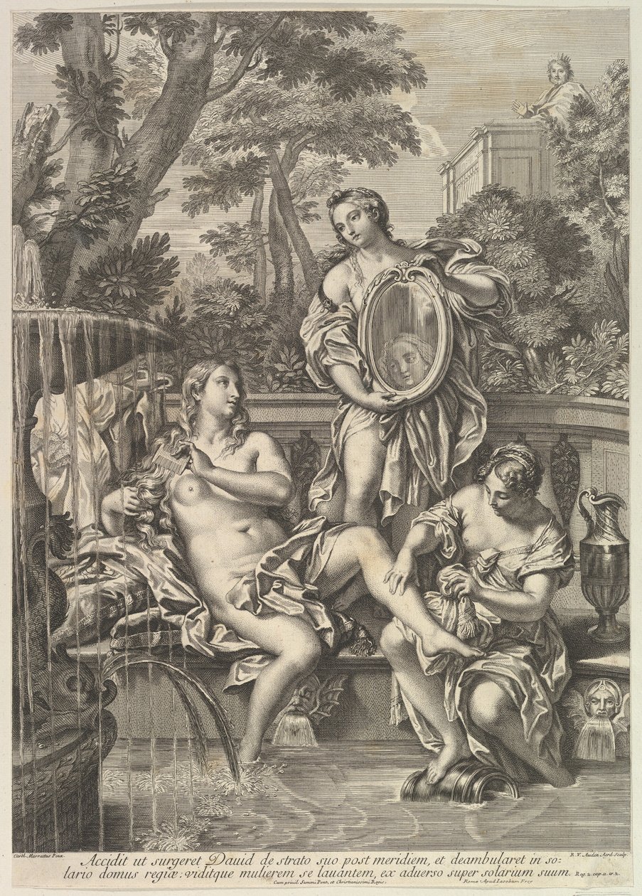 David et Bethsabée, 1680-1743 - Robert van Audenaerde