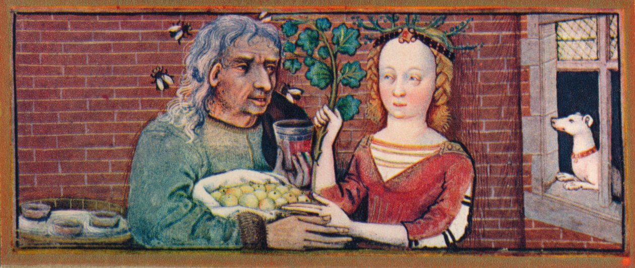 Septembre - un couple mal assorti, 15ème siècle, 1939 - Robinet Testard