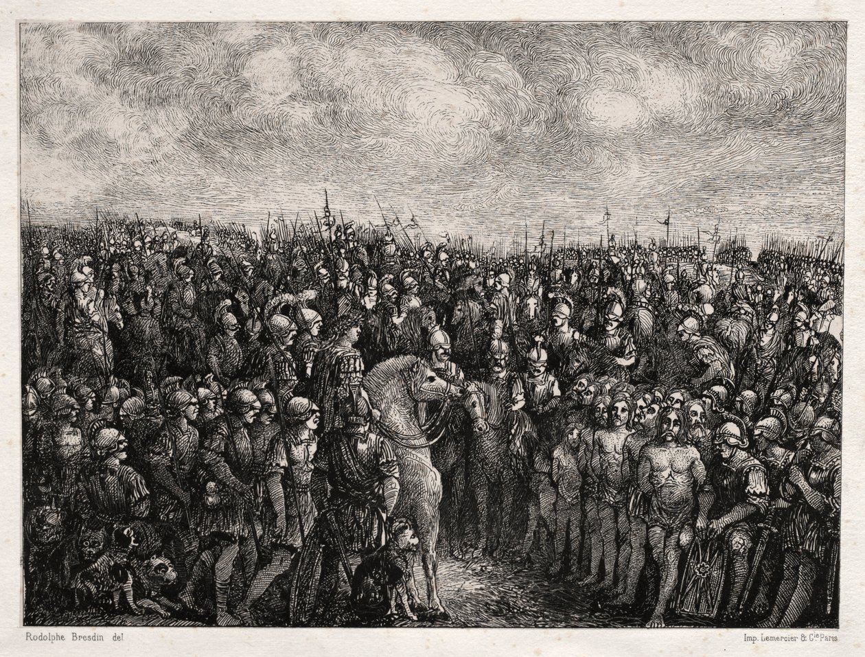 César et ses prisonniers, 1878 - Rodolphe Bresdin