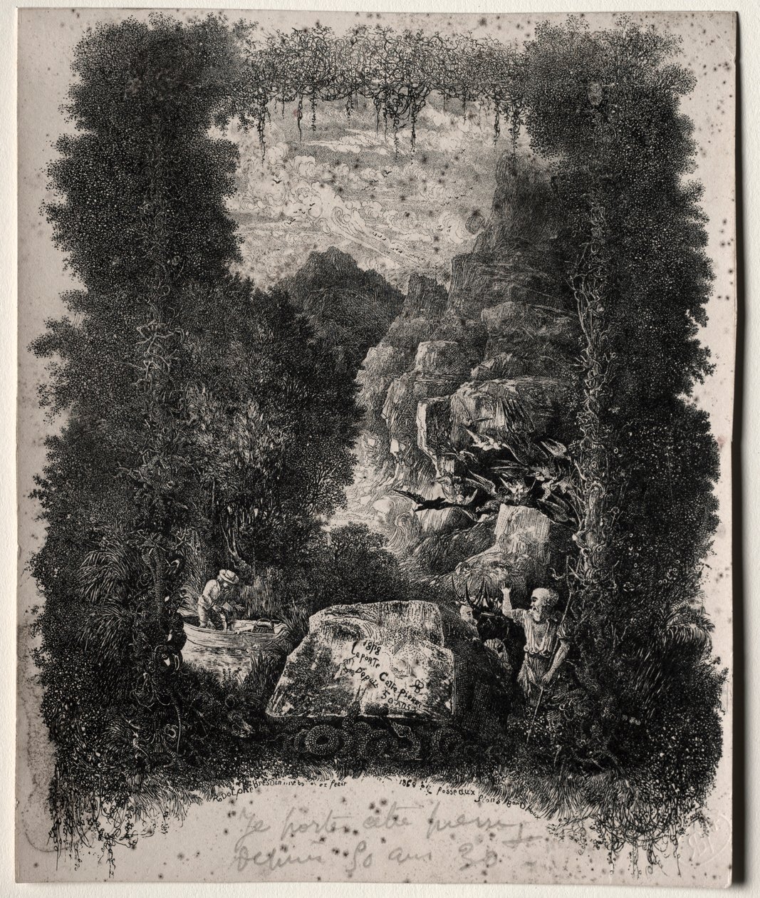Premier frontispice pour Fables et Contes de Fées par Thierry-Faletans, 1868 - Rodolphe Bresdin