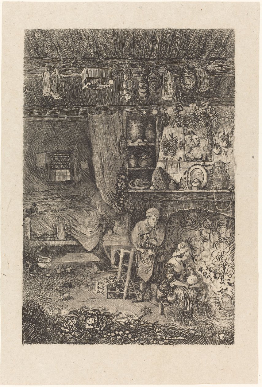 Intérieur flamand - Rodolphe Bresdin