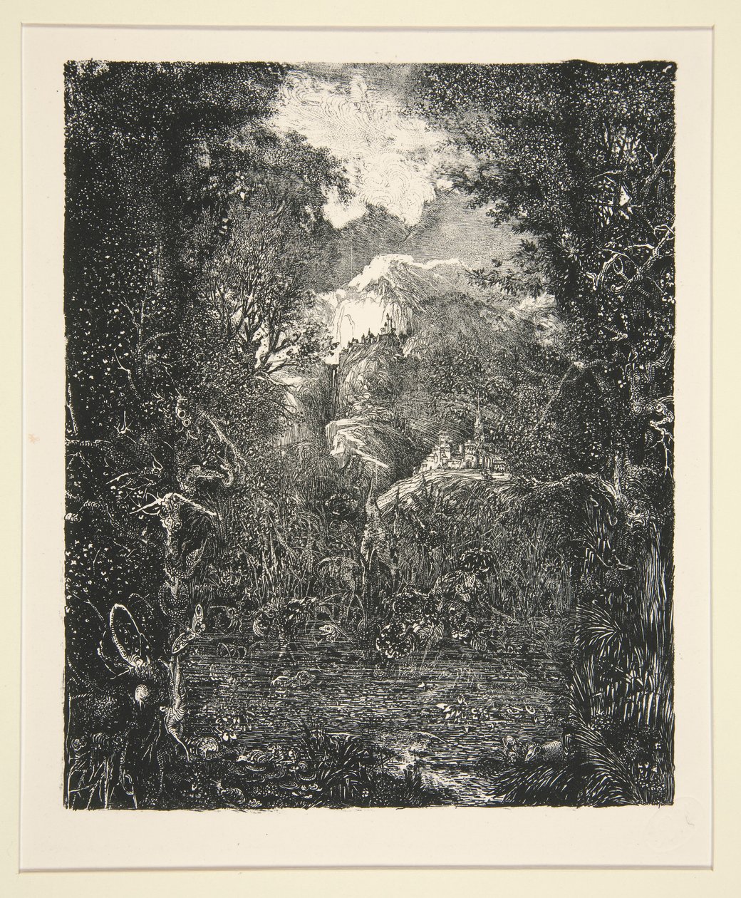 La Ville derrière le marécage - Rodolphe Bresdin