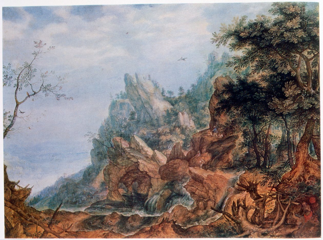 Saint Jérôme dans un paysage rocheux - Roelandt Savery