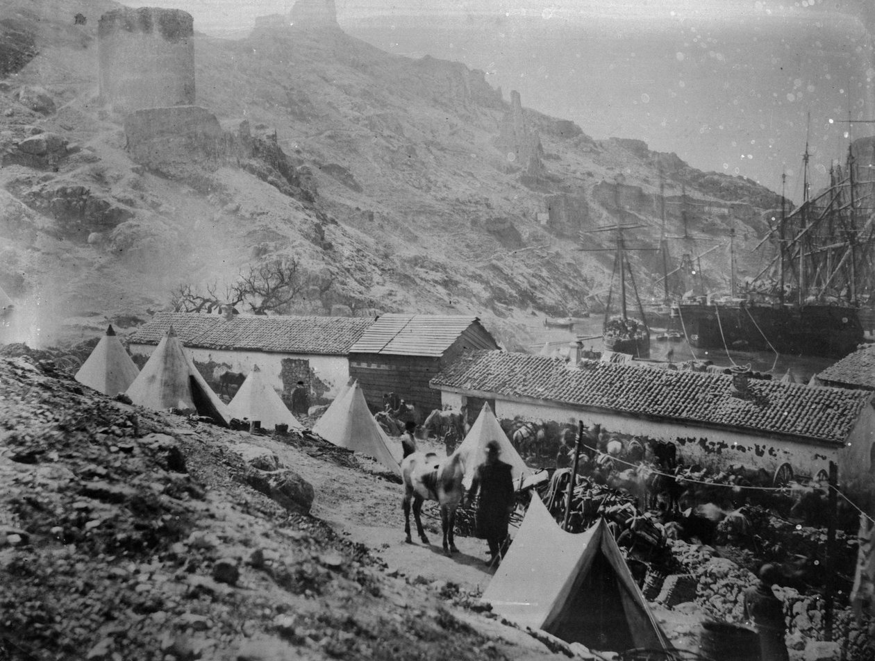 Le port de Balaklava pendant la guerre de Crimée, vers 1855 - Roger Fenton