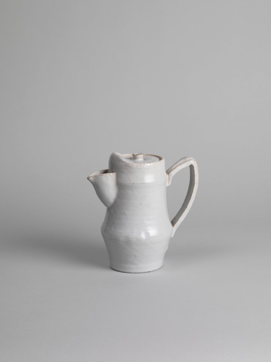 Cafetière en étain émaillé blanc, 1914-15 - Roger Eliot Fry