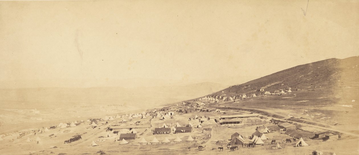 Camp du 4e Light Dragoons, quartiers des officiers. - Roger Fenton