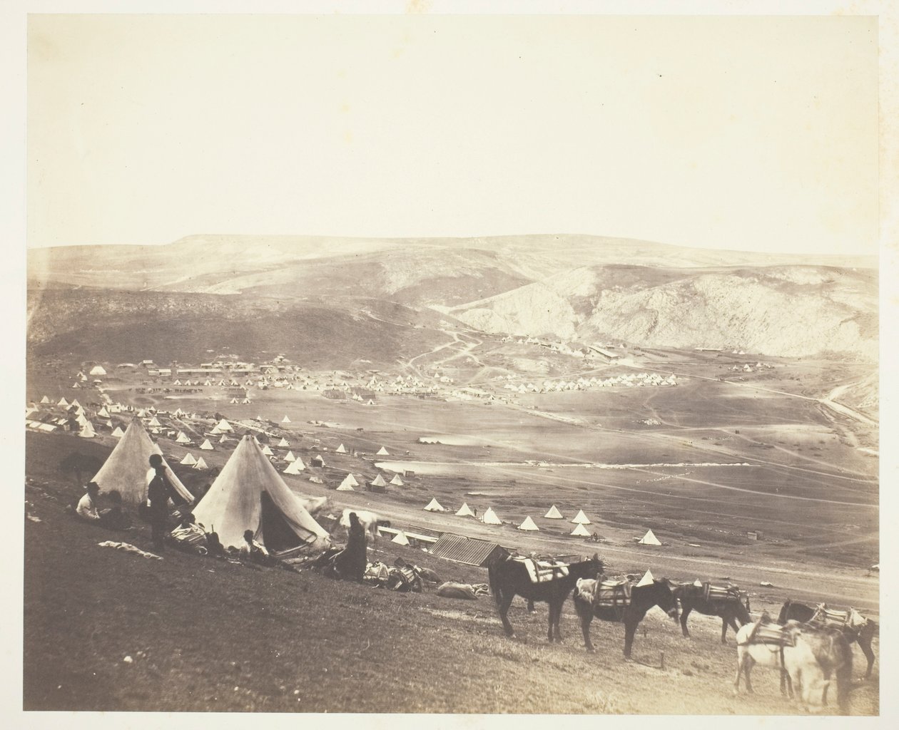 Camp de cavalerie, Balaklava - Roger Fenton