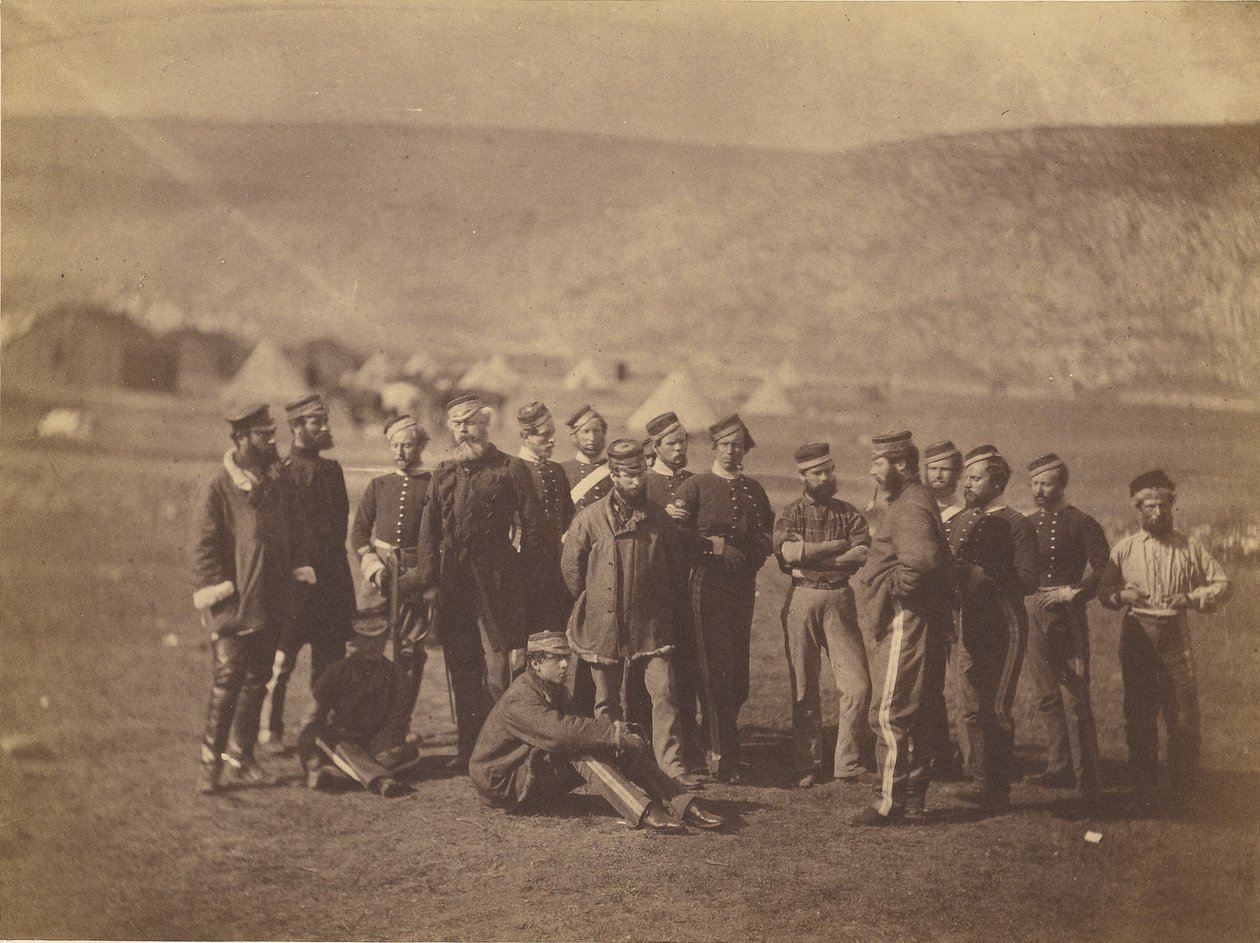 Colonel Doherty, officiers et hommes. 13e dragons légers. - Roger Fenton