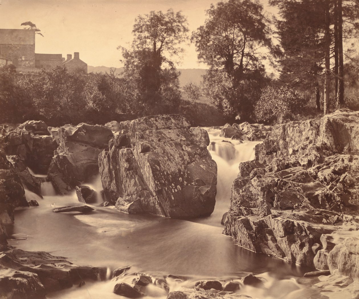 Chutes de la Llugwy, à Pont-y-Pair, 1857 - Roger Fenton