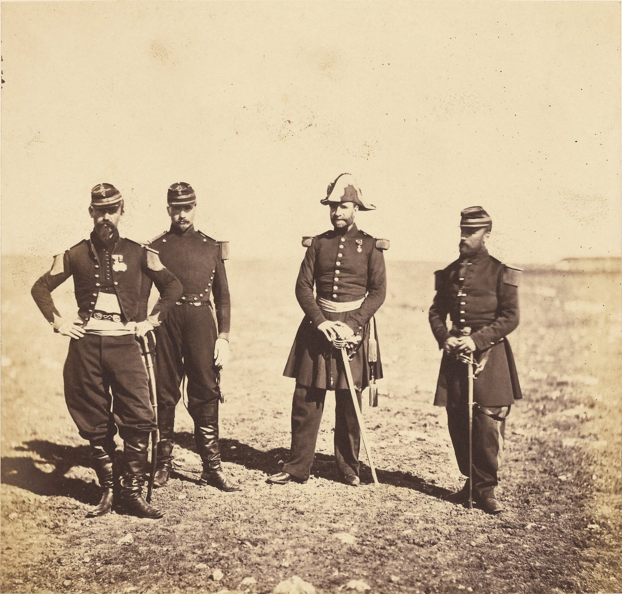 Le général Bennet et les officiers de son état-major - Roger Fenton