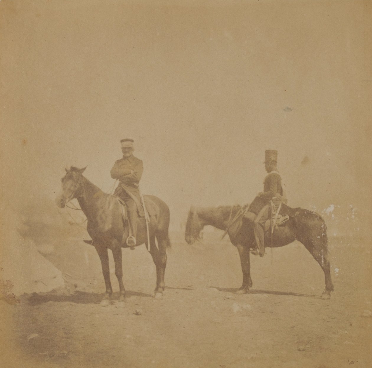 Général Sir John Pennefather et un ordonnance - Roger Fenton