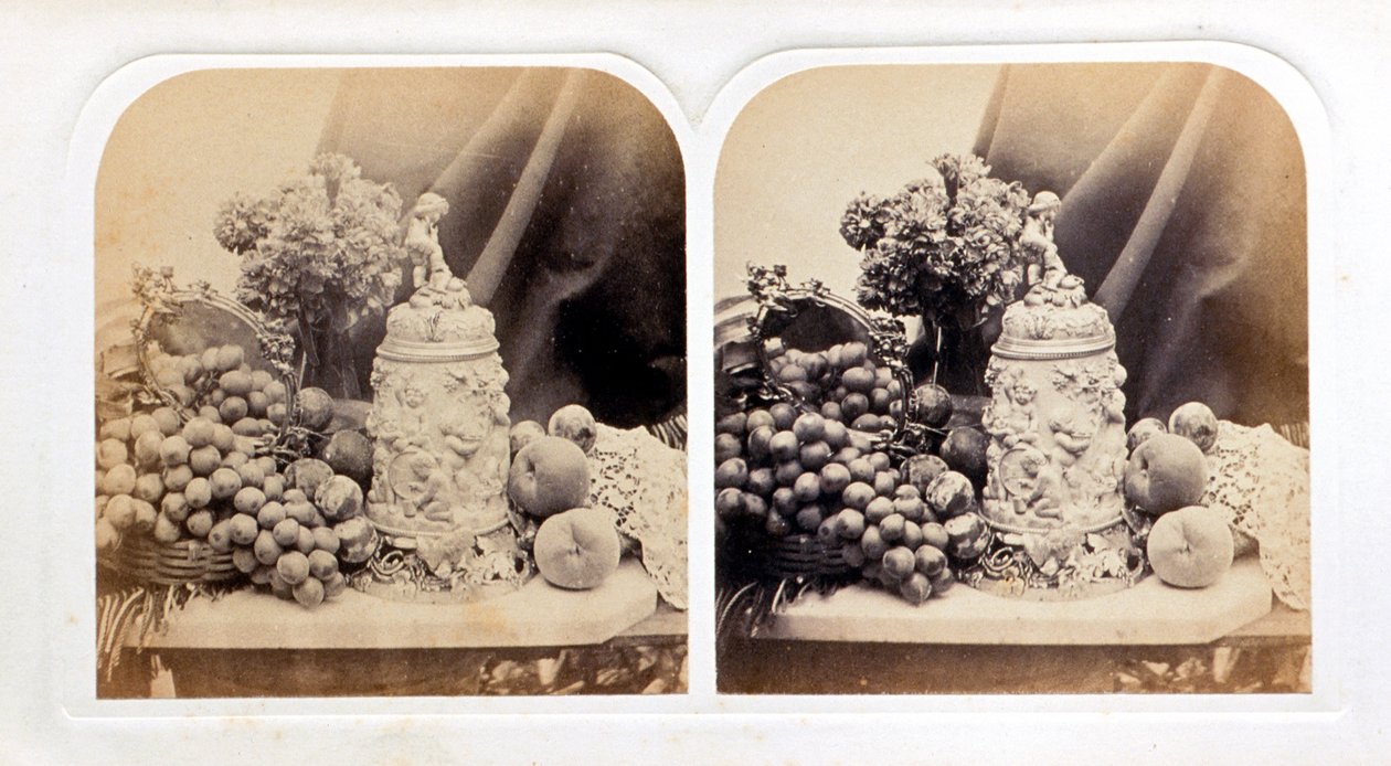Chope en ivoire et fruits - Roger Fenton