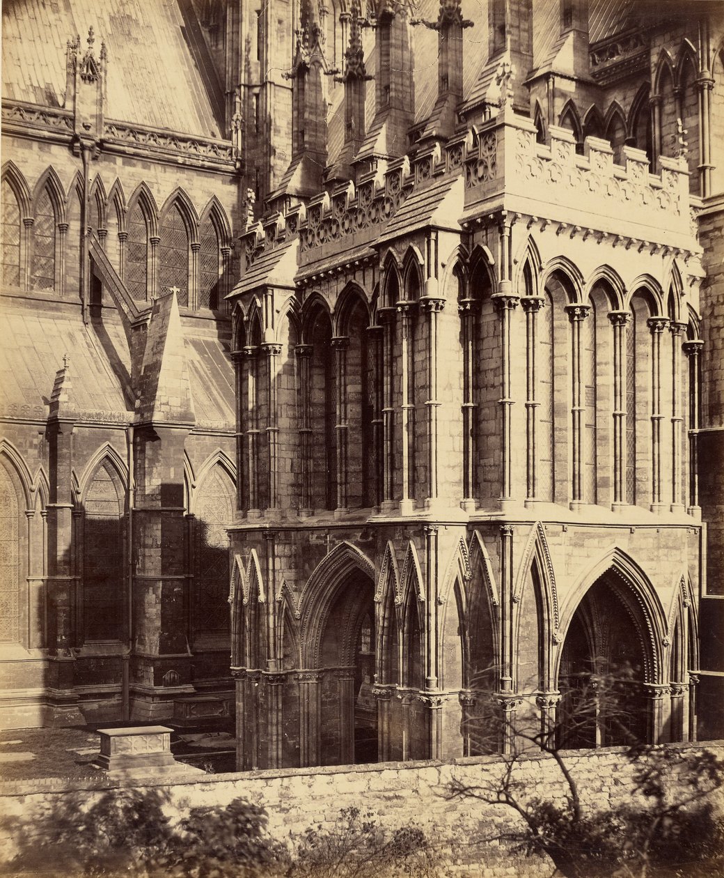 Cathédrale de Lincoln, le porche de Galilée - Roger Fenton