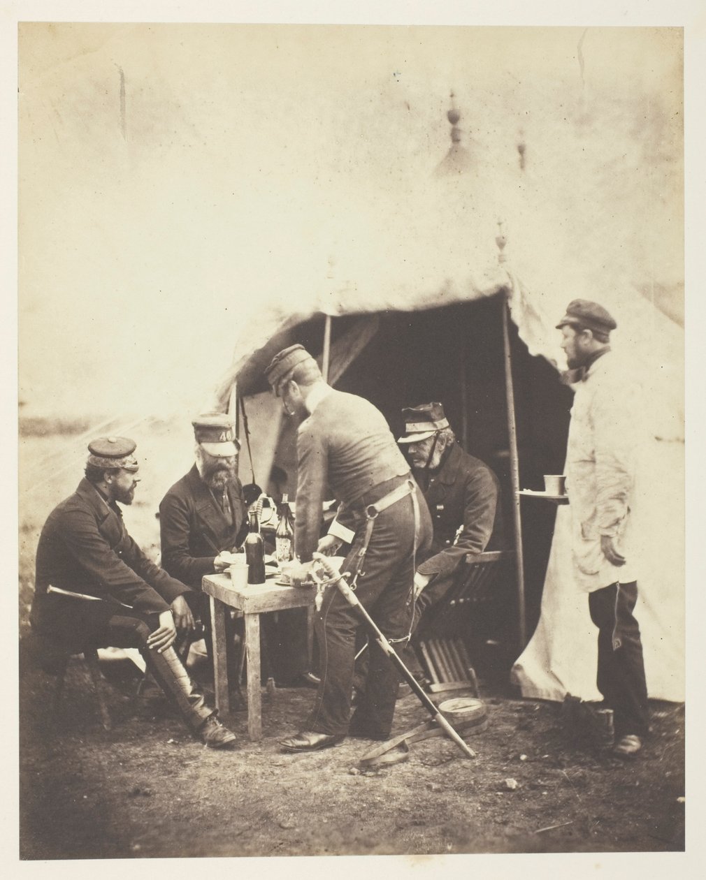 Le major général Garrett et les officiers du 46e régiment - Roger Fenton
