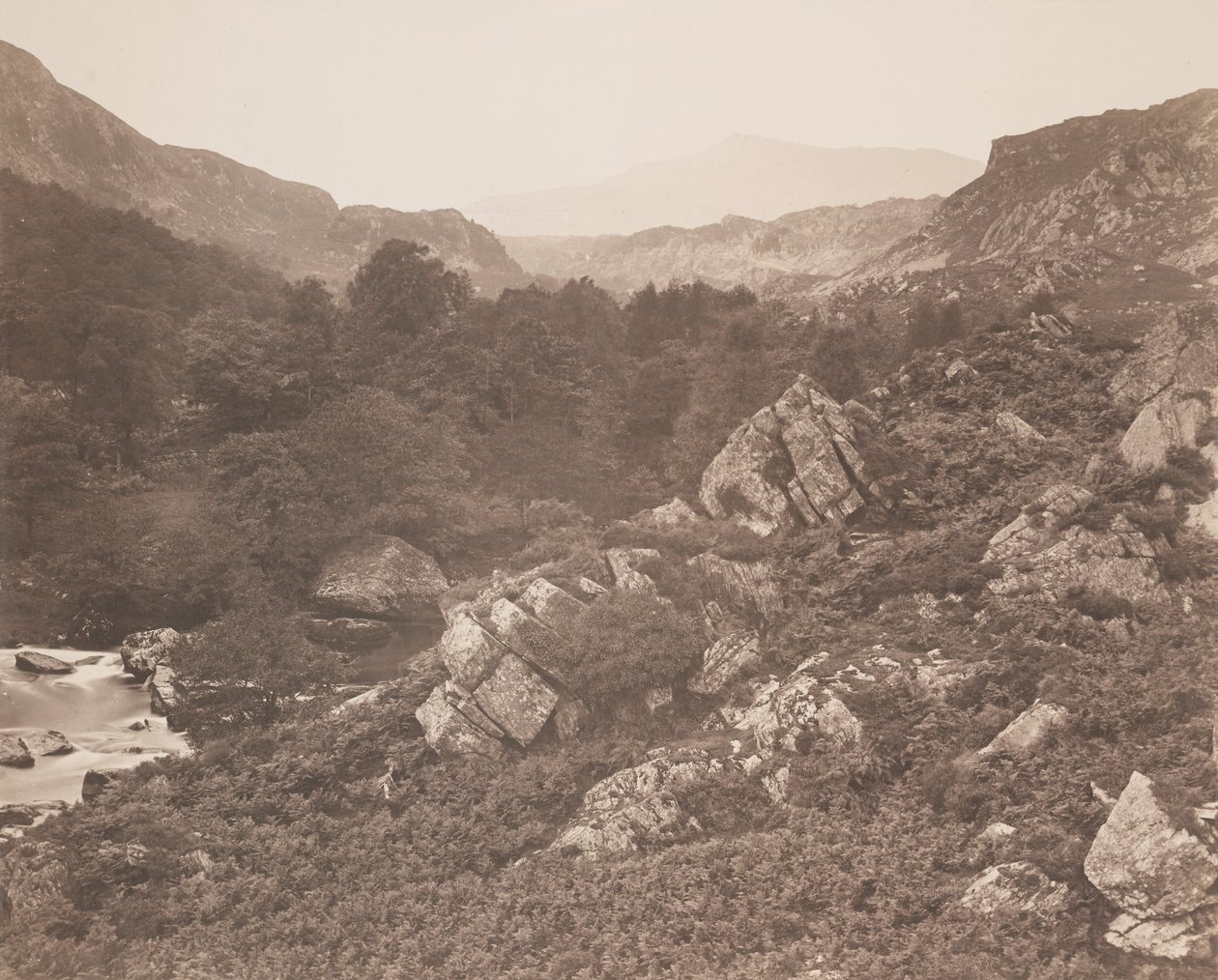 Moel Seabid, depuis la vallée de Lledr - Roger Fenton