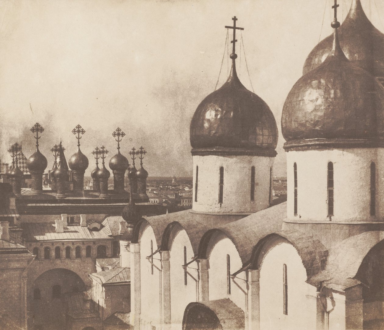 Moscou, dômes des églises du Kremlin, 1852 - Roger Fenton