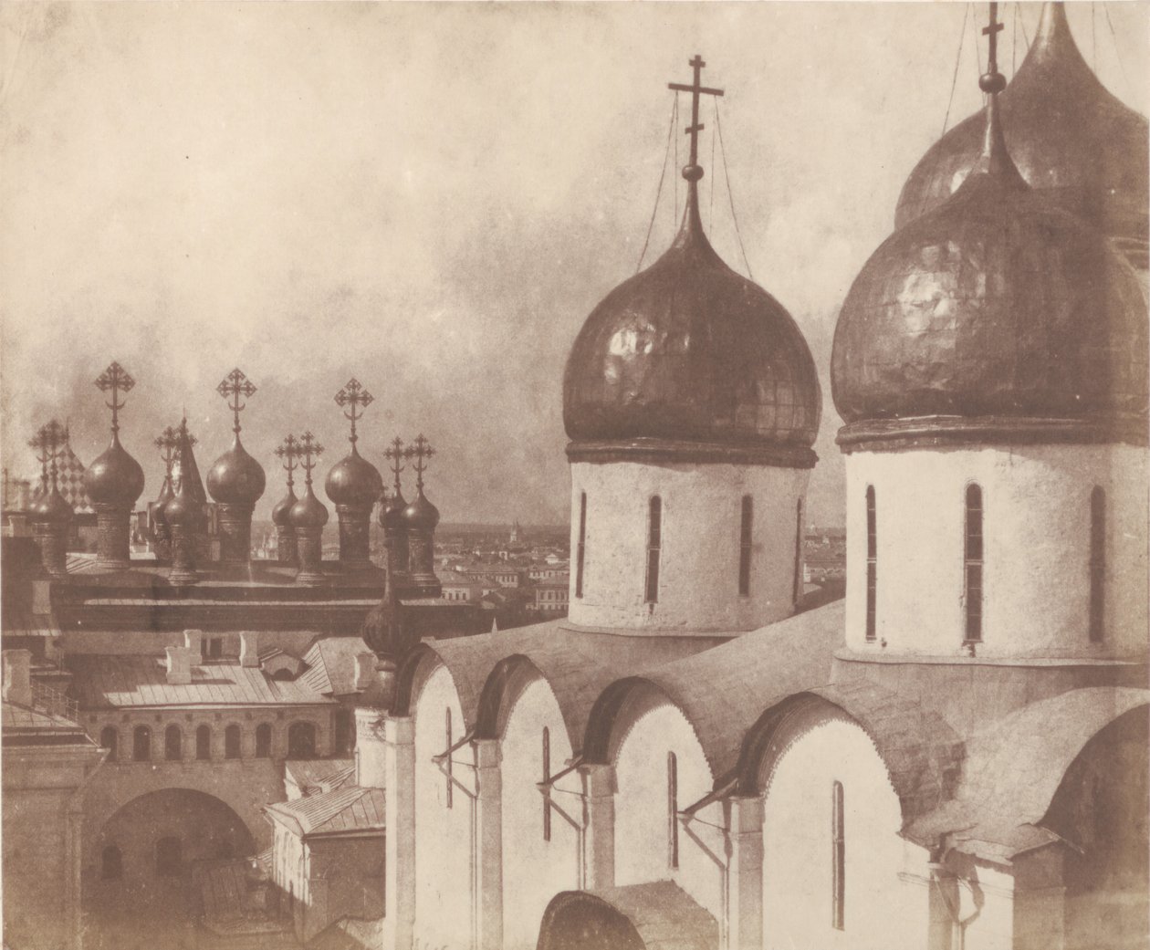 Moscou, dômes des églises du Kremlin, 1852 - Roger Fenton