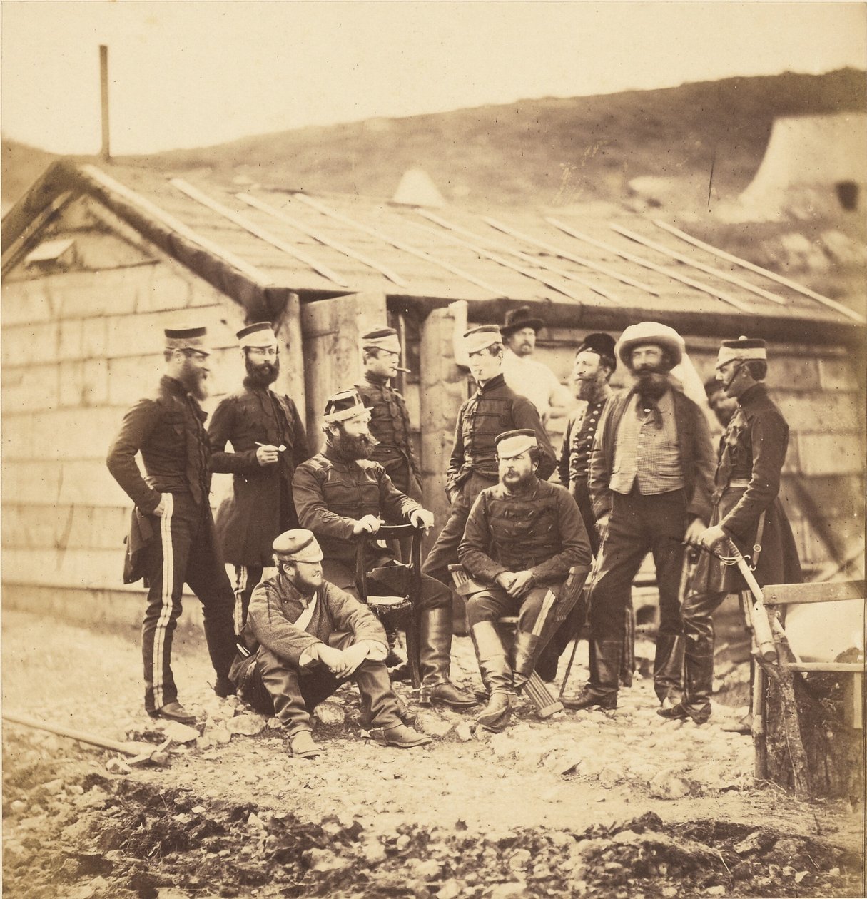 Officiers du 4e régiment de dragons légers. - Roger Fenton