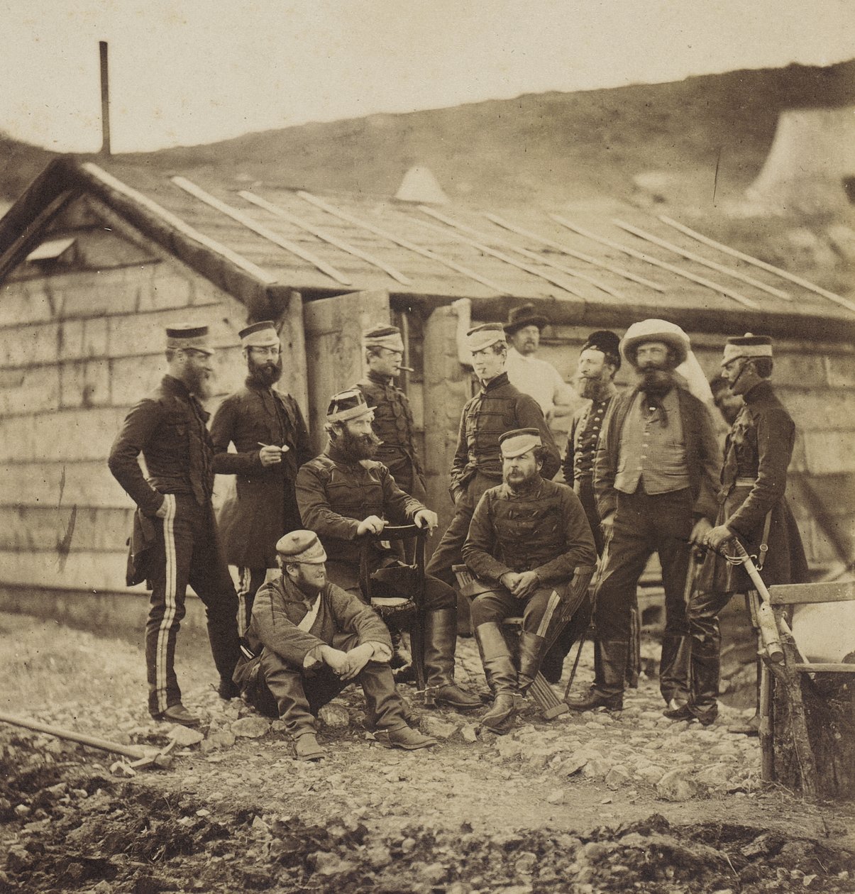 Officiers du 4e régiment de dragons légers - Roger Fenton