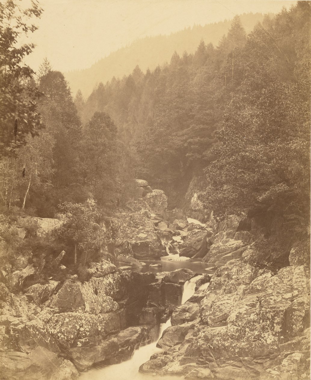 Sur la Llugwy, au-dessous des chutes Swallow. - Roger Fenton