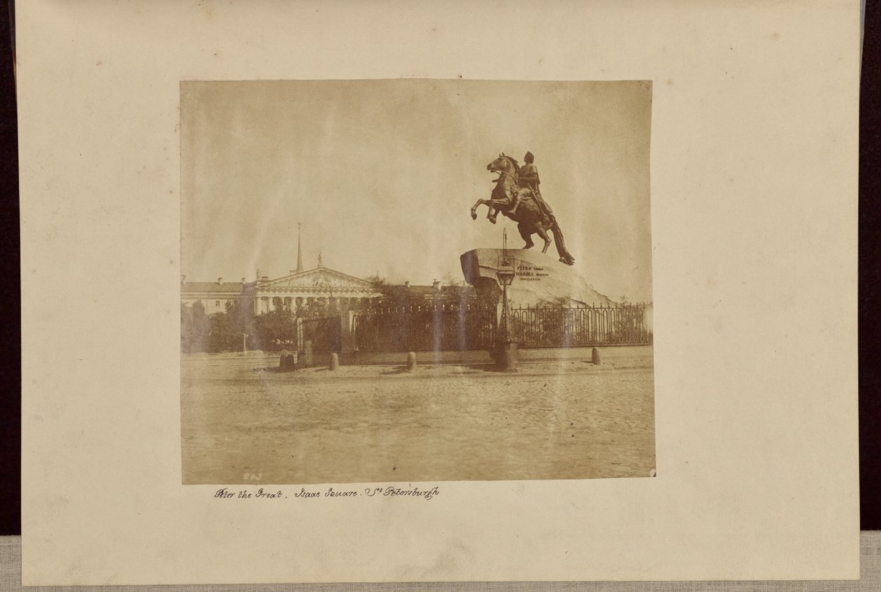 Pierre le Grand, place Isaac, Saint-Pétersbourg [sic] - Roger Fenton