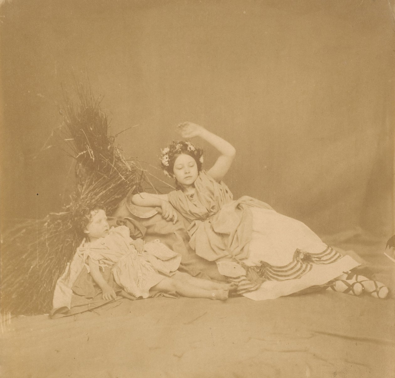 Enfants royaux dans un tableau des saisons, 1854 - Roger Fenton