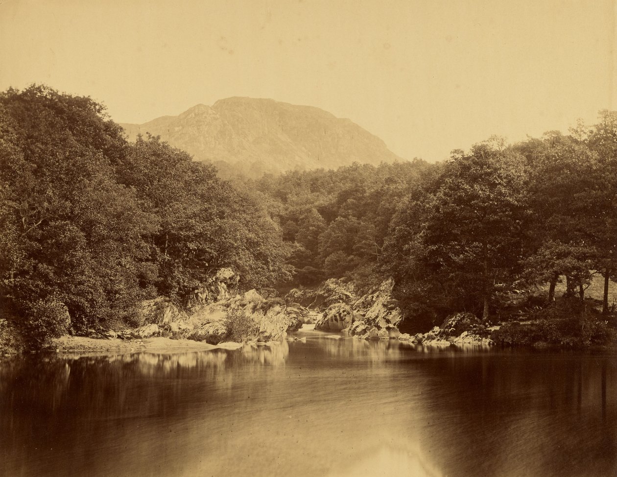 Le Llyn Glas, sur la Conway - Roger Fenton