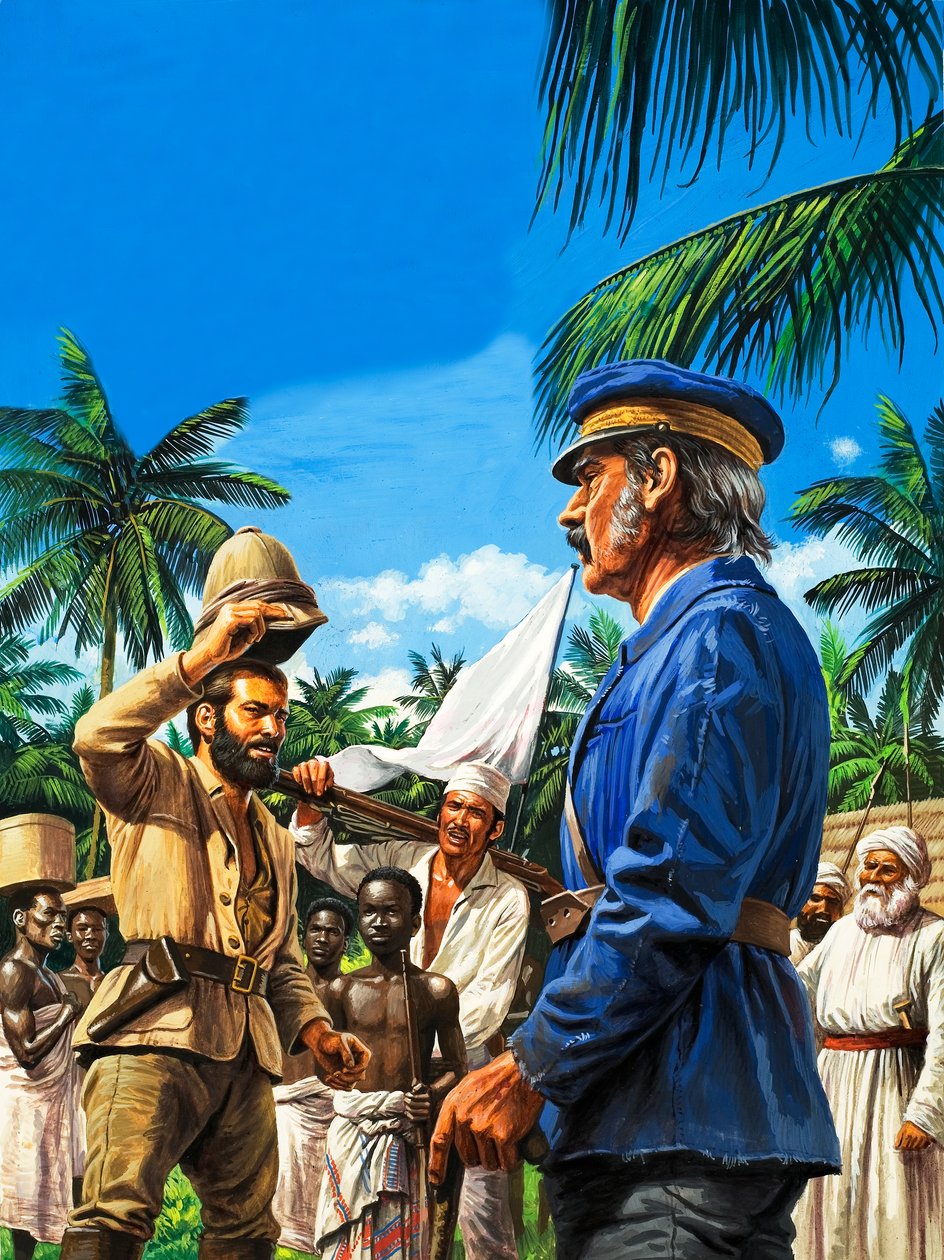 Henry Stanley salue David Livingstone - Roger Payne