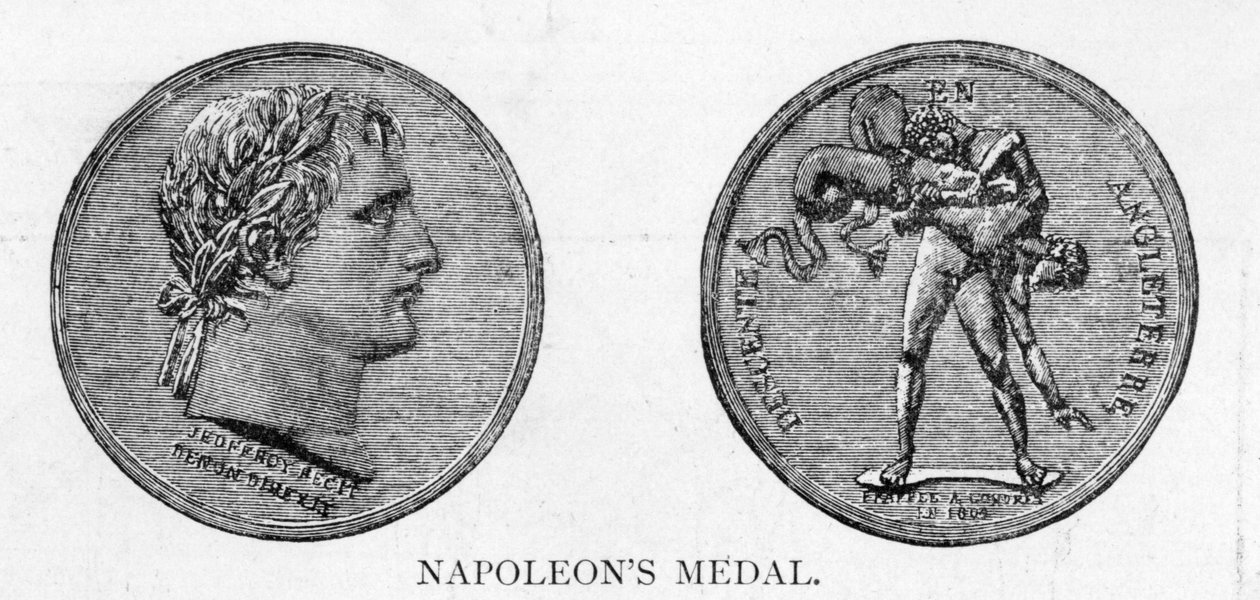 Médaille commandée par Napoléon en préparation d
