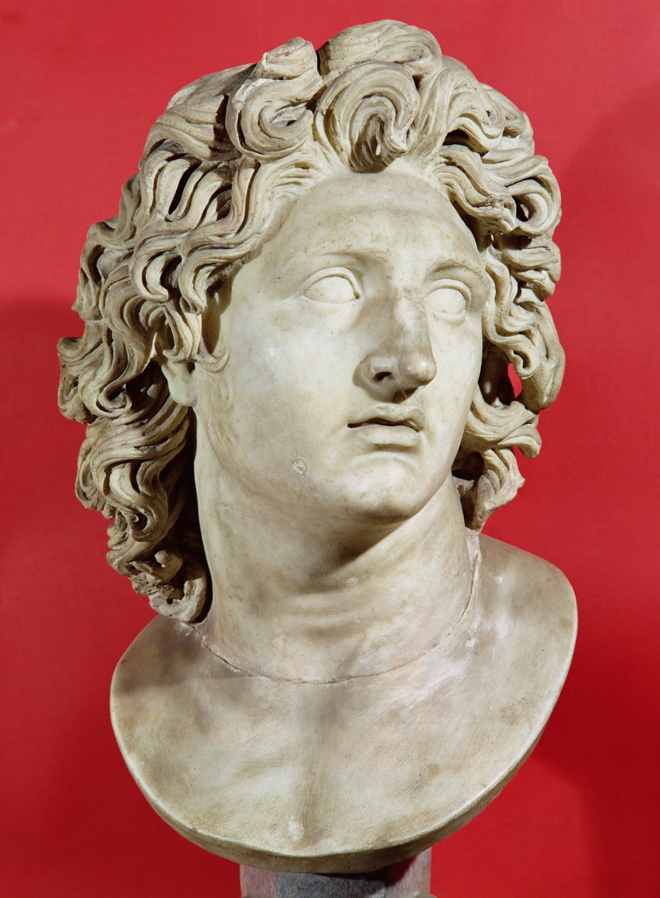 Alexandre le Grand (356-323 av. J.-C.), roi de Macédoine, copie romaine de l