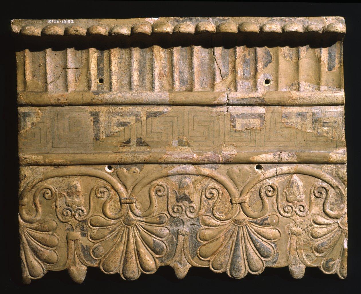 Antéfixe du temple de Mater Matuta à Satricum, Latium, Italie - Roman
