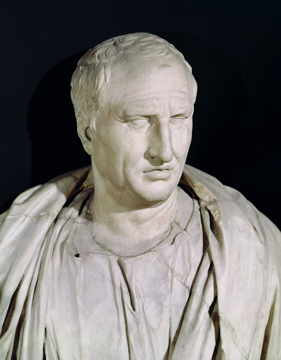 Buste de Marcus Tullius Cicero 106-43 av. J.-C. (détail) - Roman