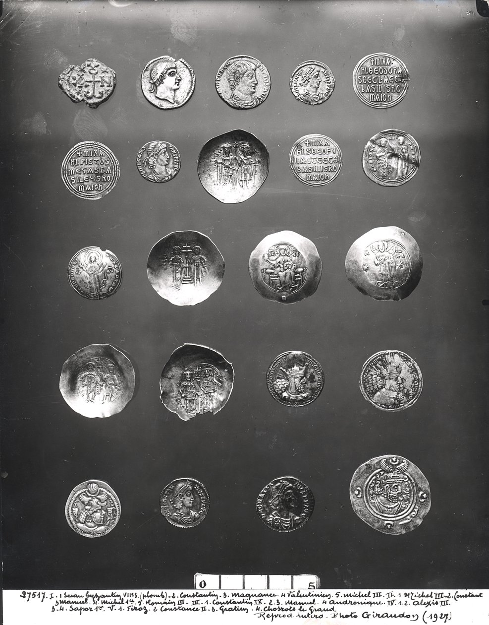Monnaies byzantines, romaines et sassanides, 04-12ème siècle - Roman