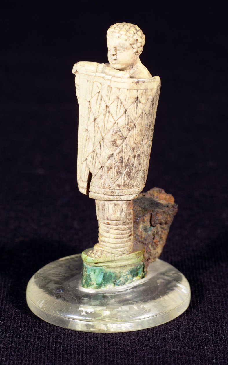 Manche de couteau en forme de gladiateur de South Shields, IIe - IIIe siècle après J.-C. - Roman