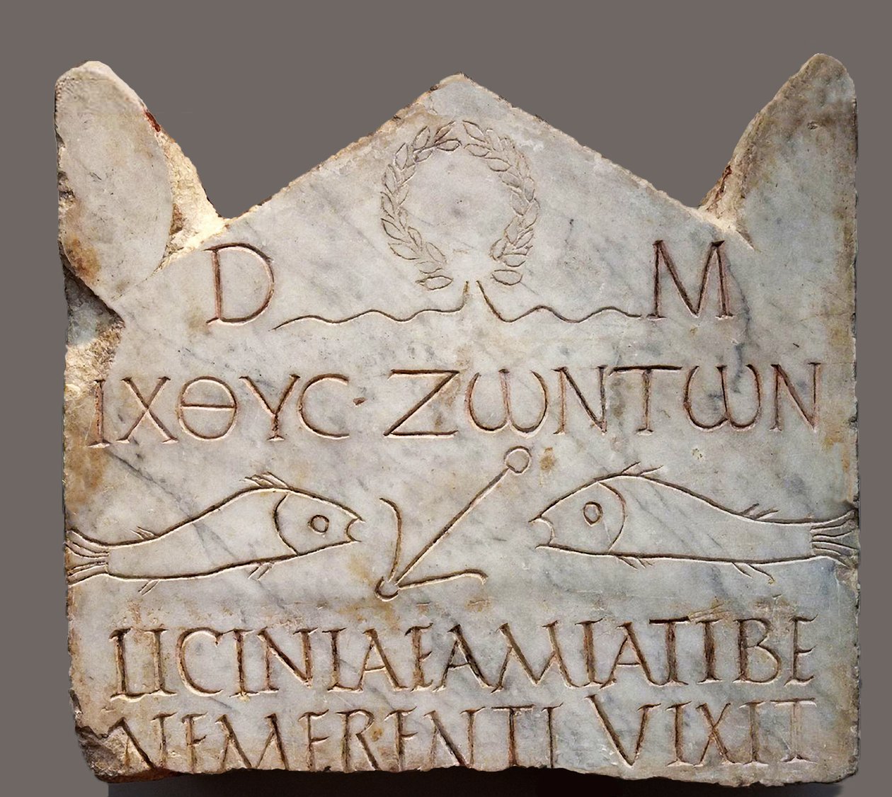 Stèle funéraire de Licinia Amias, de la nécropole du Vatican, Rome - Roman