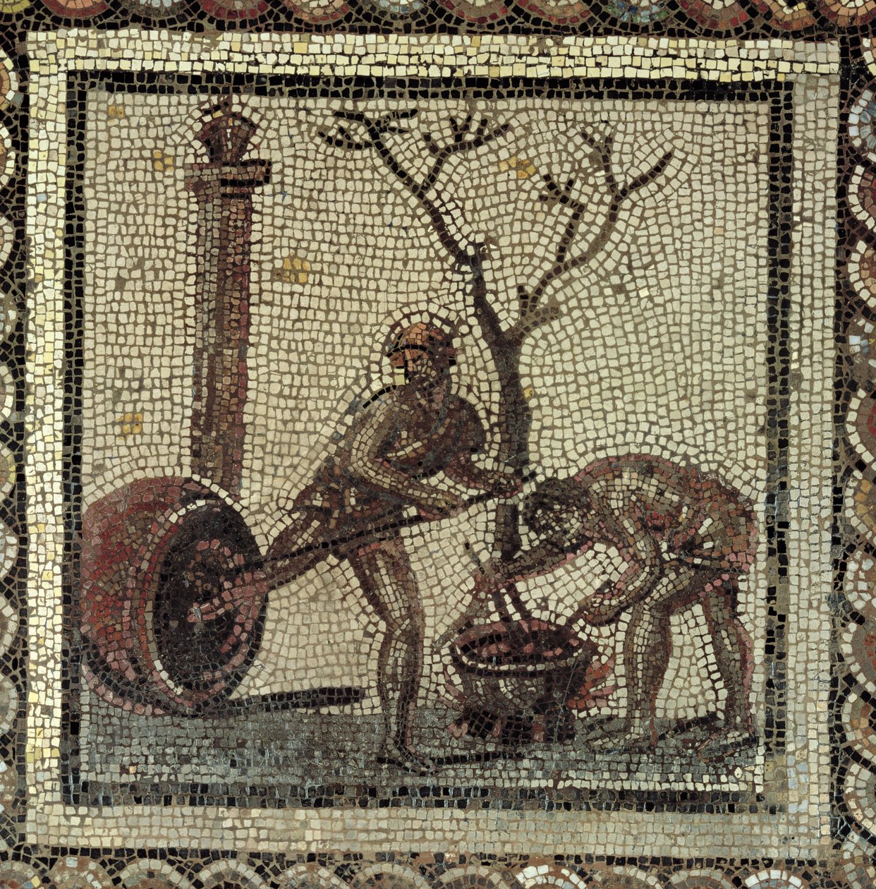 Protection des jarres pour stocker le vin avec de la poix, de Saint-Romain-en-Gal, Rhône-Alpes, France - Roman