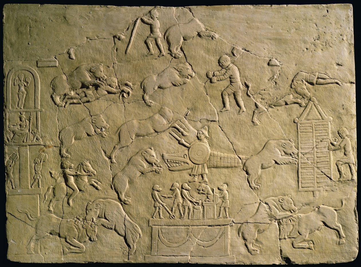 Relief représentant des jeux de cirque - Roman