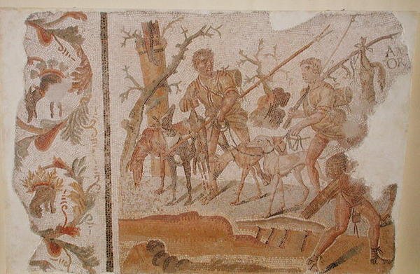 Retour de la chasse, de Medeina (ancienne Althiburos) c.280-290 - Roman