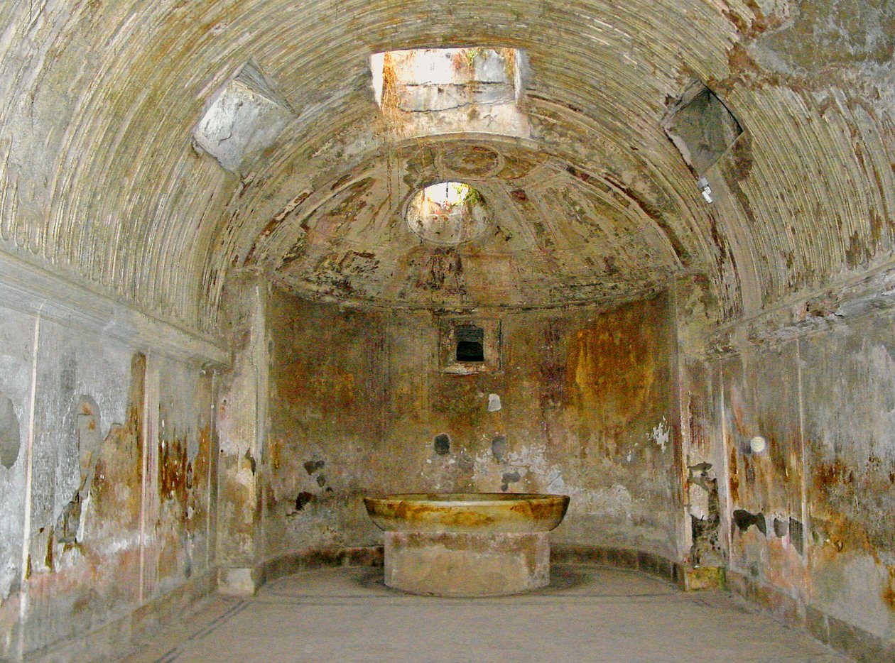 Le caldarium des thermes du Forum - Roman