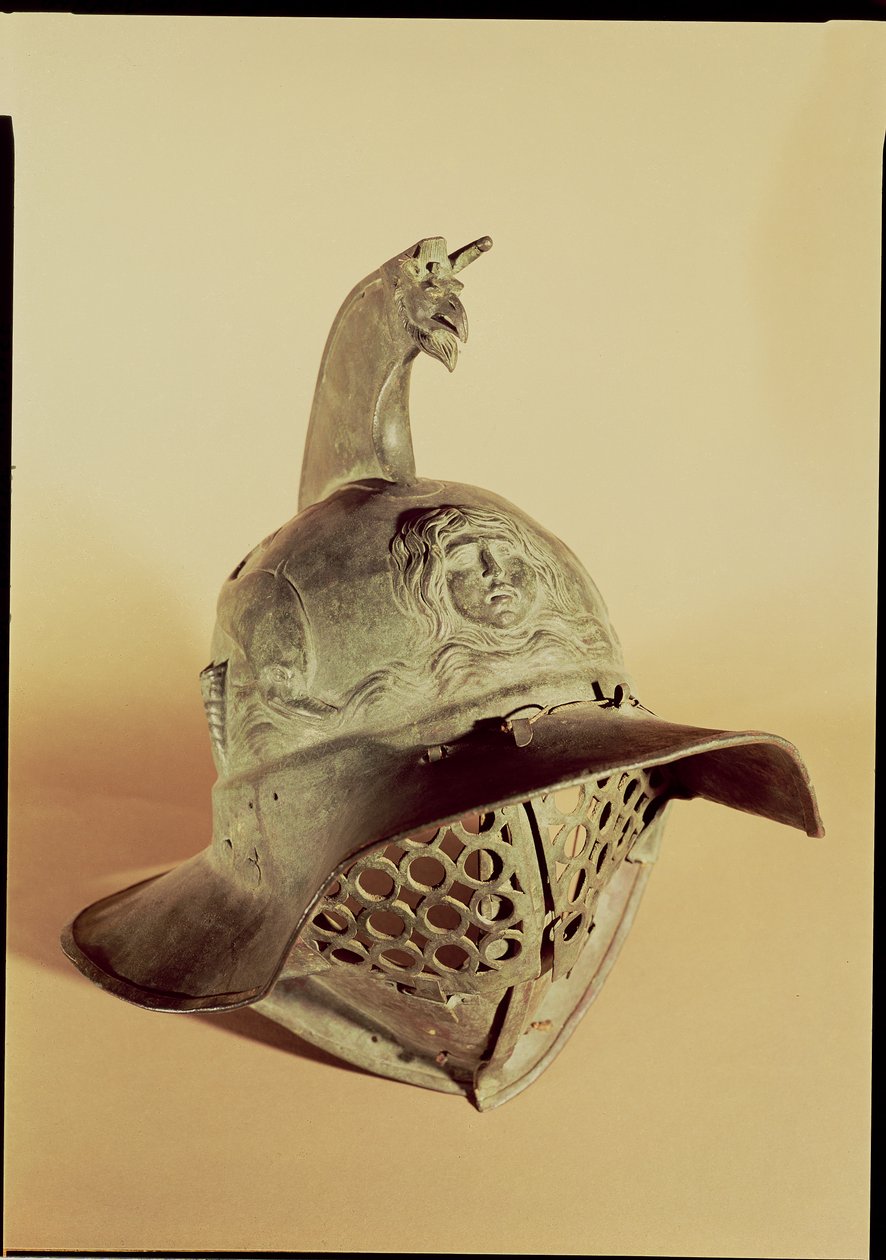 Casque de gladiateur thrace (bronze) - Roman