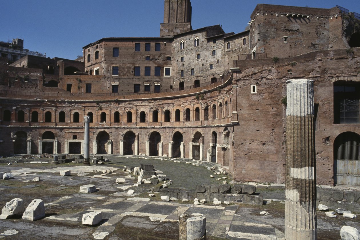 Vue du Forum de Trajan, construit 107-112 - Roman