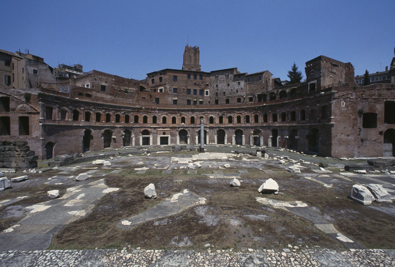 Vue du Forum de Trajan, construit 107-112 - Roman