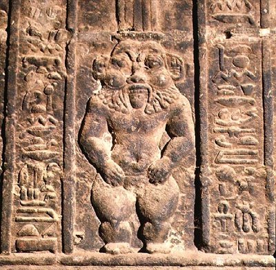 Bes, dieu domestique égyptien, du Mammisi romain, c.50 apr. J.-C. - Roman Period Egyptian