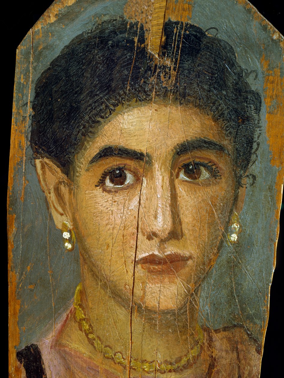 Portrait de momie féminine, de Thèbes, 2ème siècle - Roman Period Egyptian