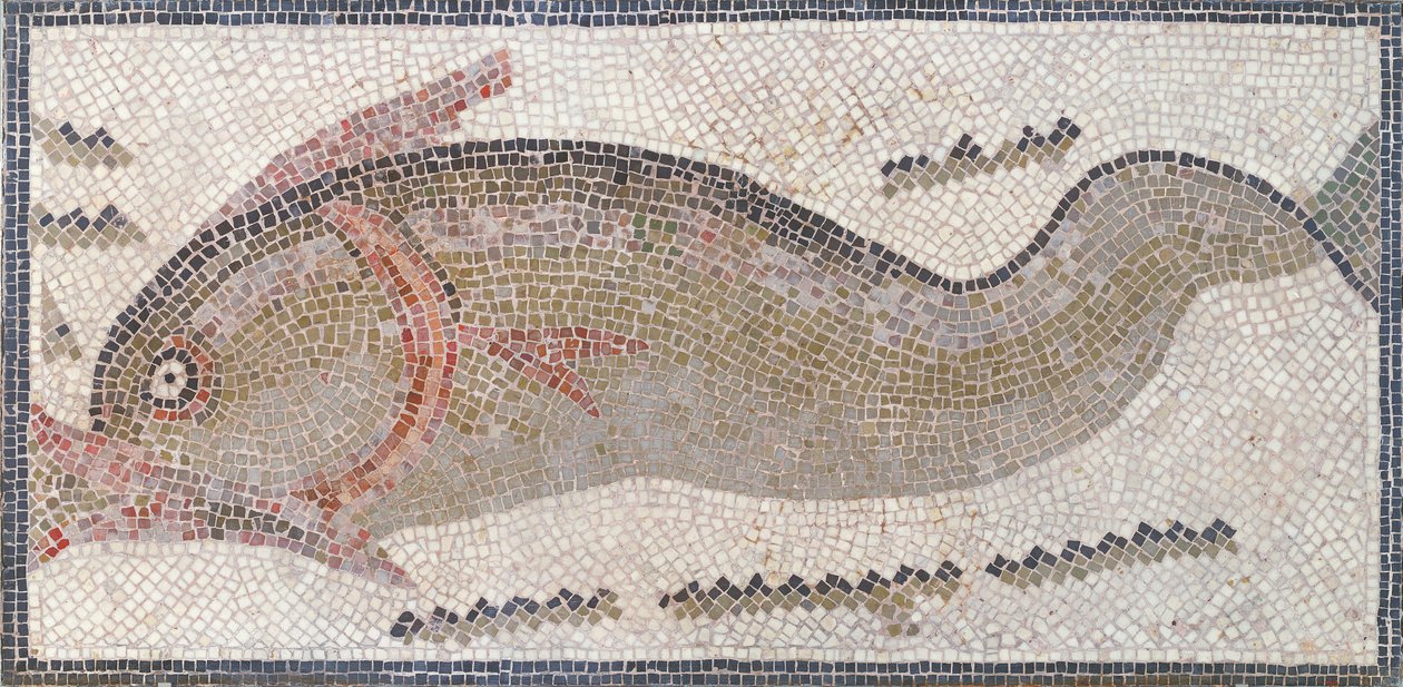 Dauphin, de Tunis, 3ème-5ème siècle après J.-C. (mosaïque) - Roman Roman