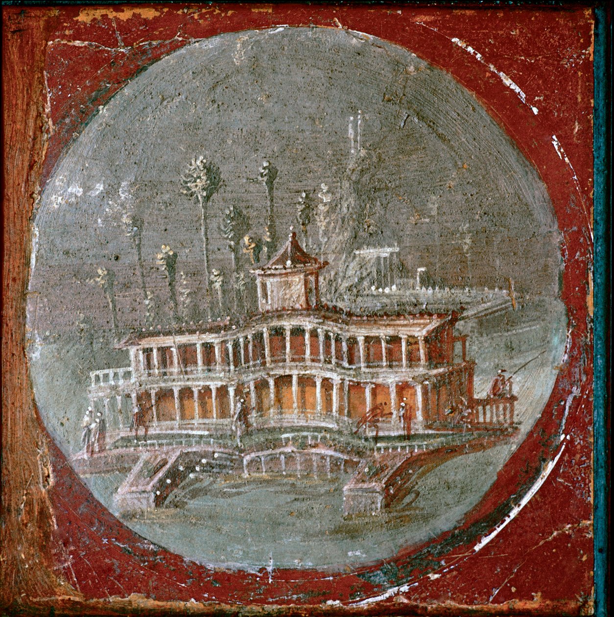 Une villa à Stabiae (fresque) - Roman