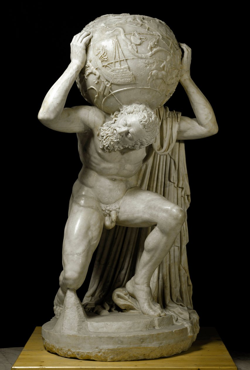 Atlas Farnèse portant le globe céleste - Roman